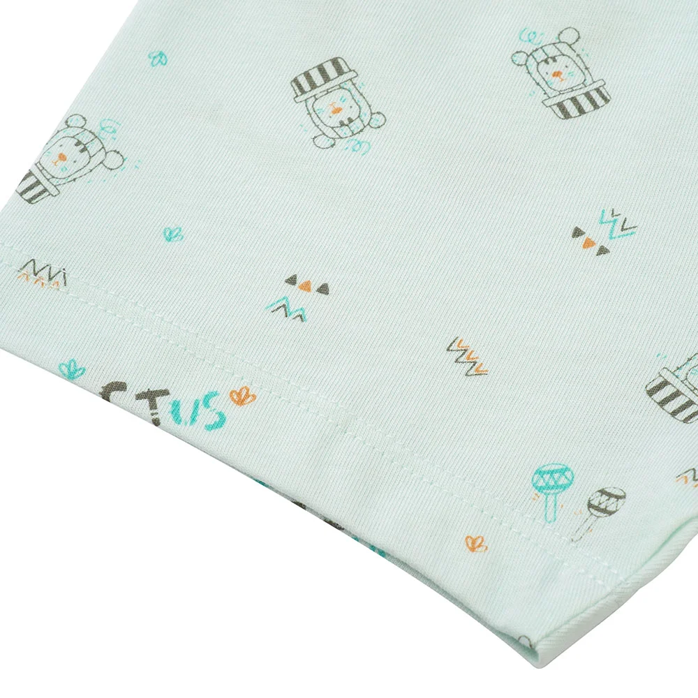 Cặp quần sơ sinh ngắn Animo LĐ422052 (NB-12M,xanh ngọc-trắng-Giao màu ngẫu nhiên)