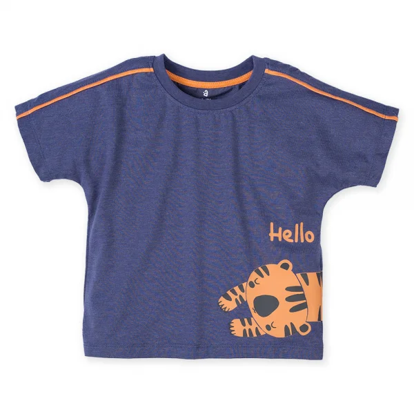 Bộ bé trai ngắn BST bé dần Animo B0222004 (6M-6Y,Xanh)