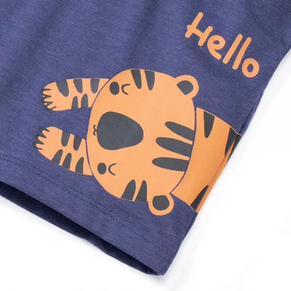 Bộ bé trai ngắn BST bé dần Animo B0222004 (6M-6Y,Xanh)