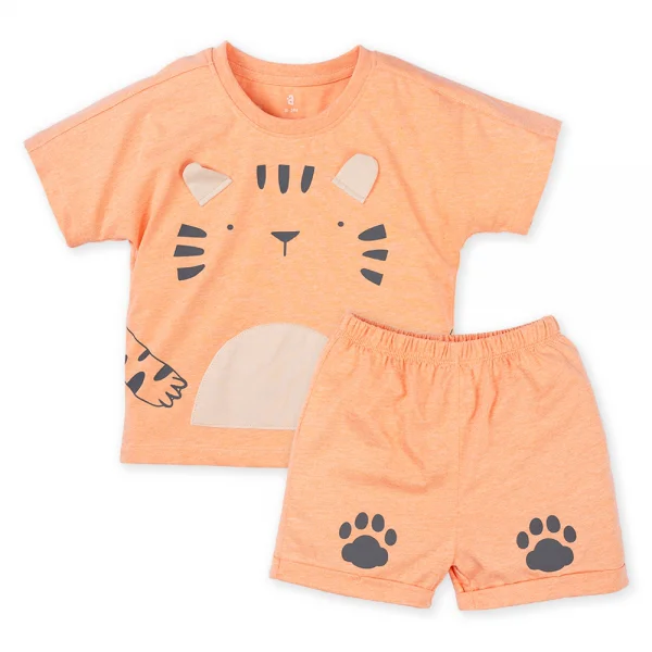 Bộ bé trai ngắn BST bé dần Animo B0222001 (6M-3Y,Vàng)