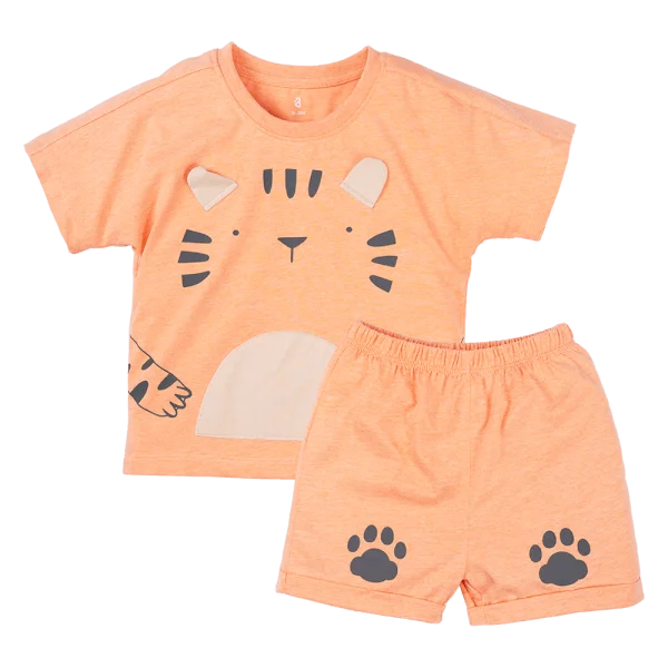 Bộ bé trai ngắn BST bé dần Animo B0222001 (6M-3Y,Vàng)