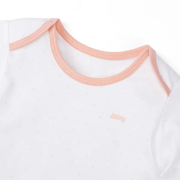 Set 2 Body sơ sinh tam giác TD Animo KV622036 (0-12M,Cam)