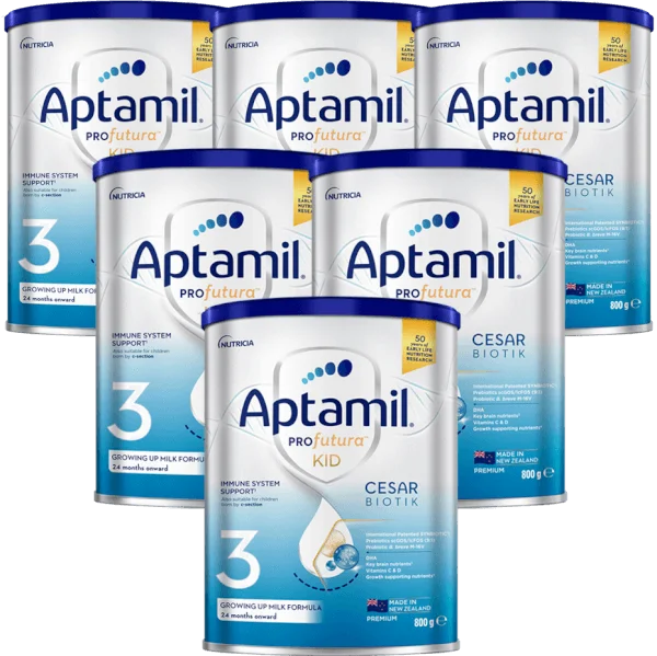 Combo 6 sữa Aptamil Profutura KID Cesarbiotik 3 800g (Từ 2 tuổi)