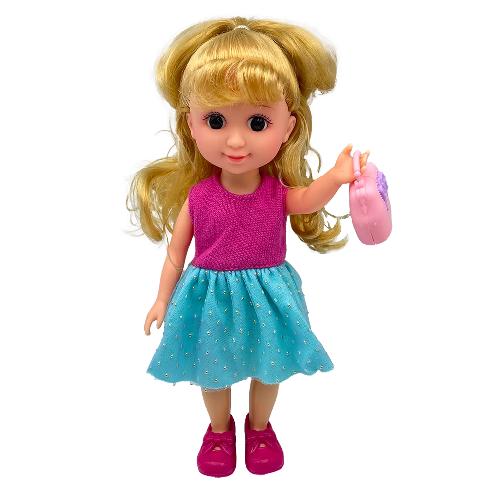 Bộ búp bê kèm trang phục thay và phụ kiện 7pcs YN487994 C308 (Vàng)