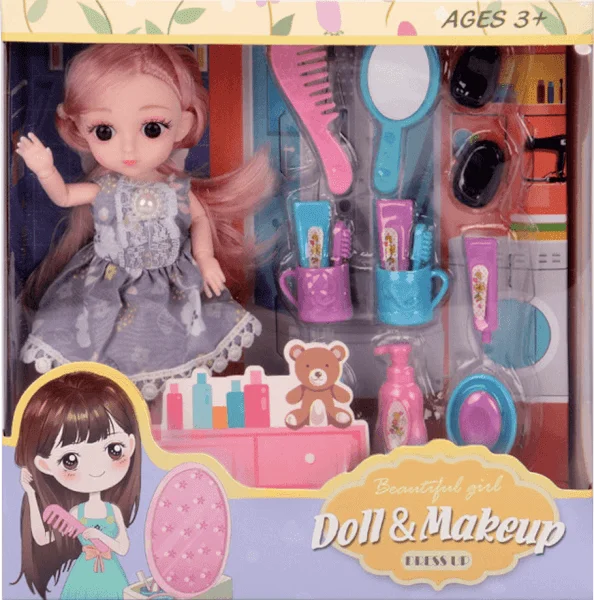 Bộ búp bê chuyên gia trang điểm 16pcs YN529808 C308 (Xám)