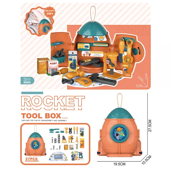 Bộ mô hình tên lửa nhập vai công cụ kèm dây đeo 27pcs JS062593 C308