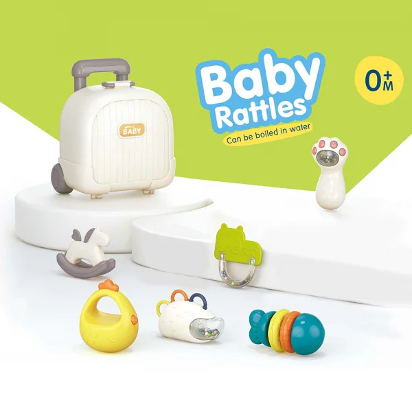 Bộ xúc xắc hình vali đi du lịch 6pcs Animo YN526521 C308