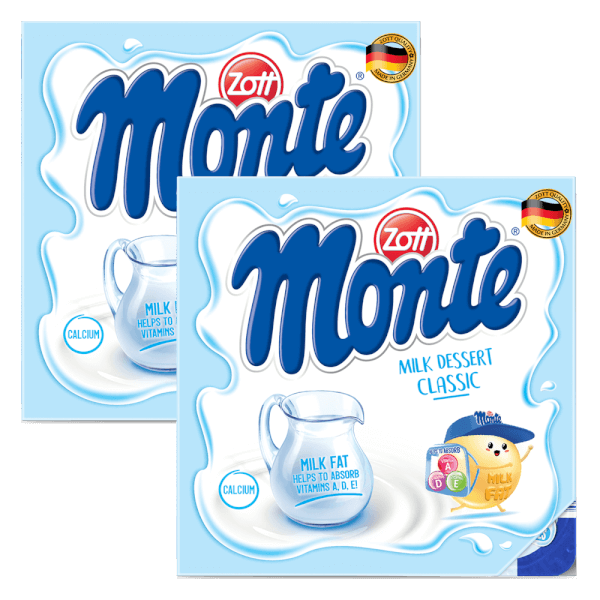 Combo 2 Váng sữa Zott Monte vị Classic (4x55g)