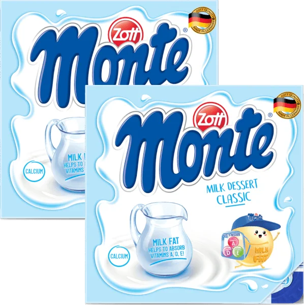 Combo 2 Váng sữa Zott Monte vị Classic (4x55g)