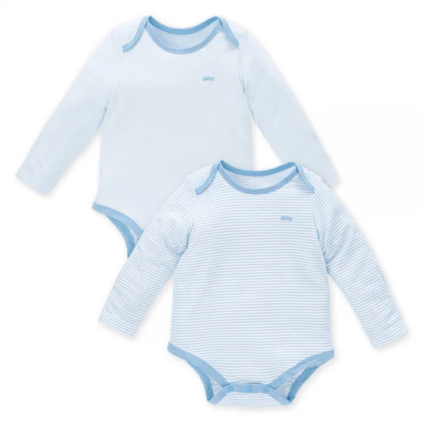 Set 2 Body sơ sinh tam giác TD Animo KV322039 (0-12M,Xanh)