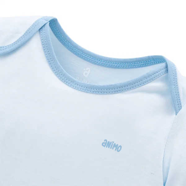 Set 2 Body sơ sinh tam giác TD Animo KV322039 (0-12M,Xanh)