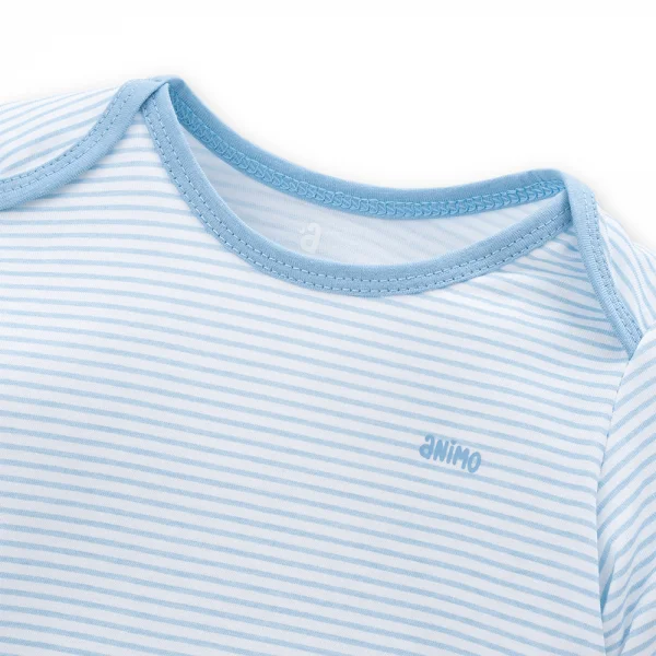 Set 2 Body sơ sinh tam giác TD Animo KV322039 (0-12M,Xanh)