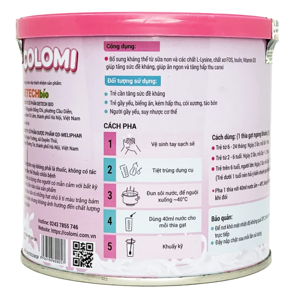 Thực phẩm bảo vệ sức khỏe - Sữa non Colomi