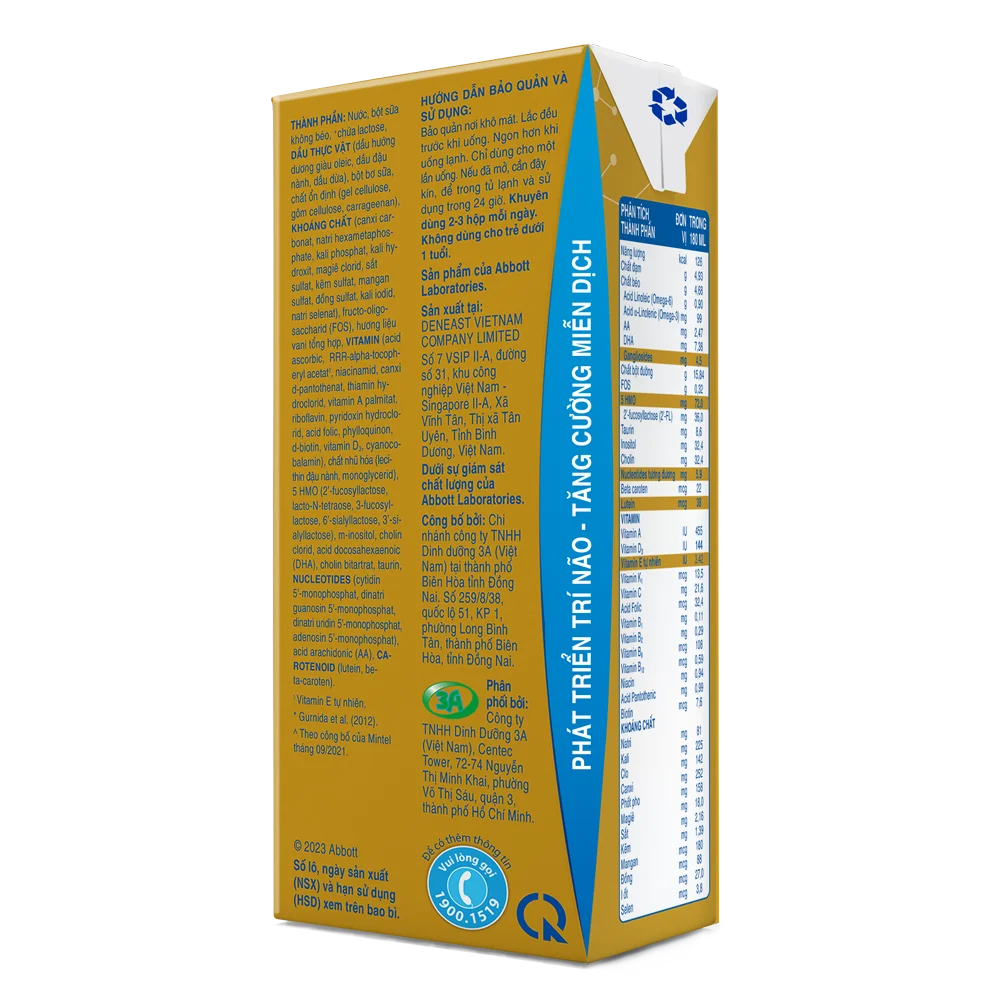 Thùng thực phẩm bổ sung Similac hương vani 180ml (Lốc 4 hộp)