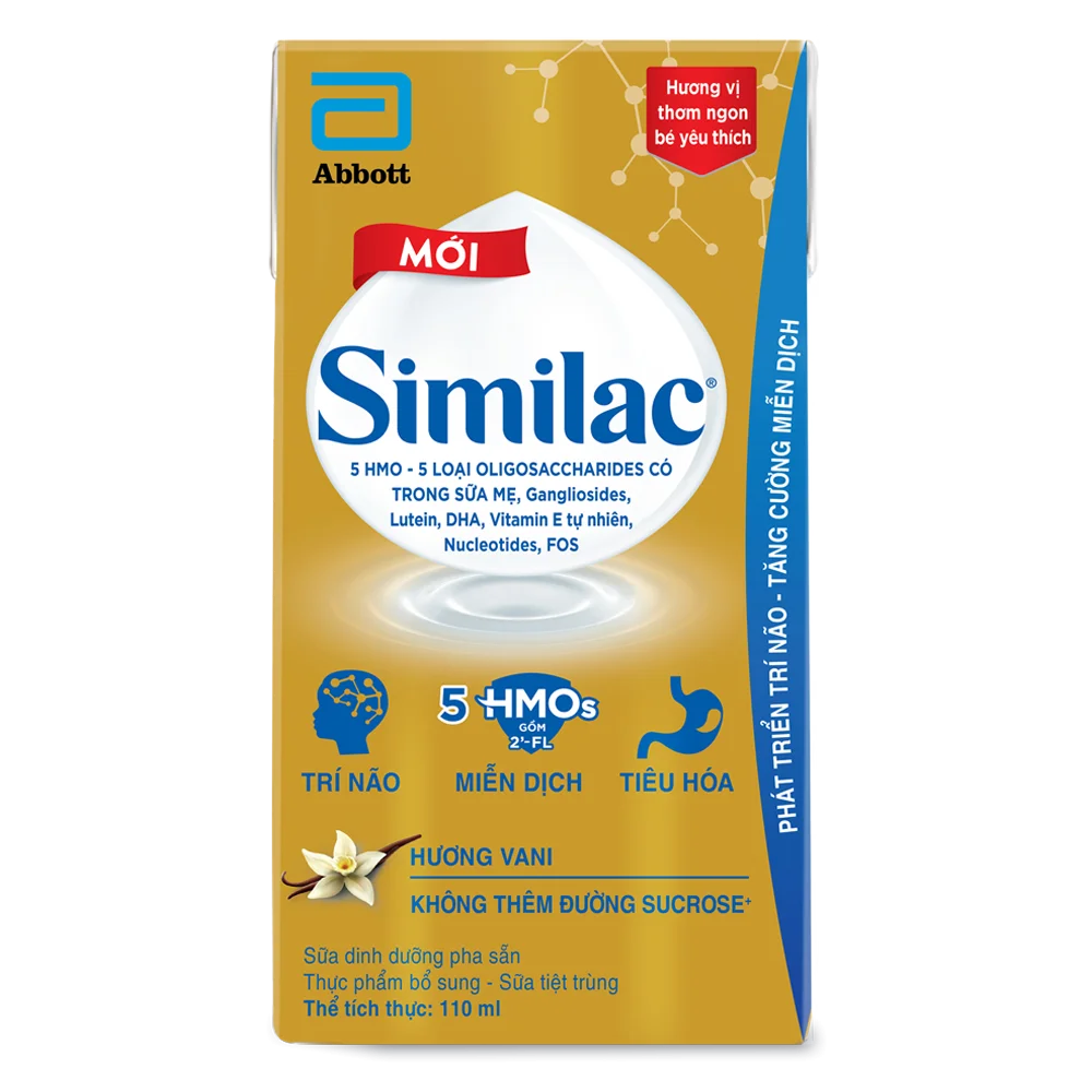 Thực phẩm bổ sung Similac hương vani 110ml (Lốc 4 hộp)