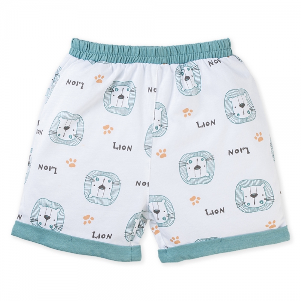 Bộ bé trai ngắn BST sư tử gầm gừ Animo B0322008 (6M-3Y,Xanh)