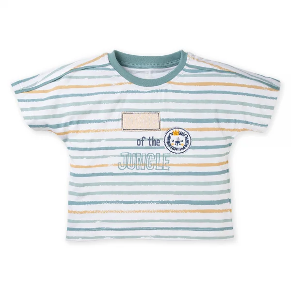 Bộ bé trai ngắn BST sư tử gầm gừ Animo B0322004 (6M-3Y,Xanh)