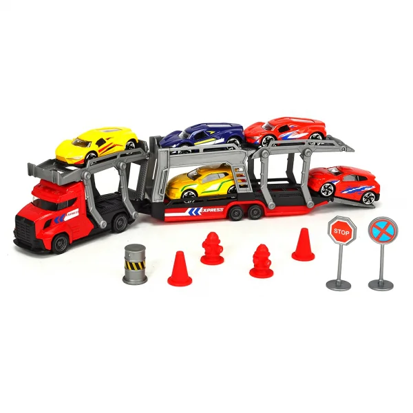 Bộ đồ chơi xe kéo kèm 5 ô tô DICKIE TOYS