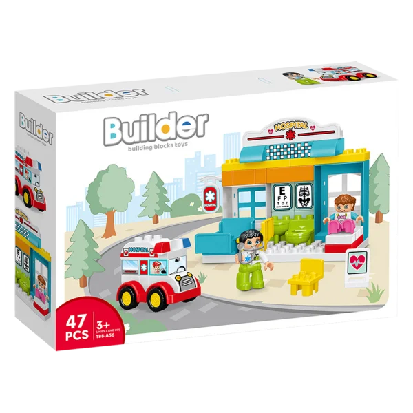 Bộ xếp hình khối mô phỏng cao cấp 47pcs CY555042 C308