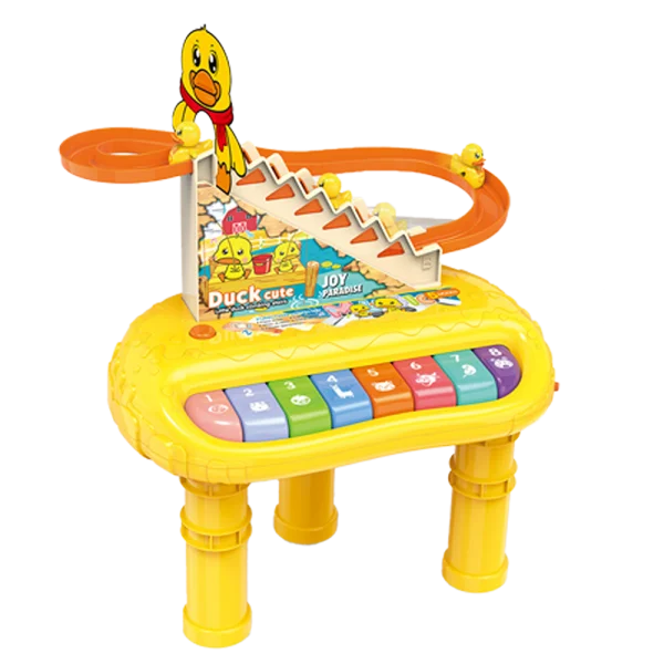 Bộ piano cầu trượt 3 vịt vàng leo thang theo nhạc CY421420 C308