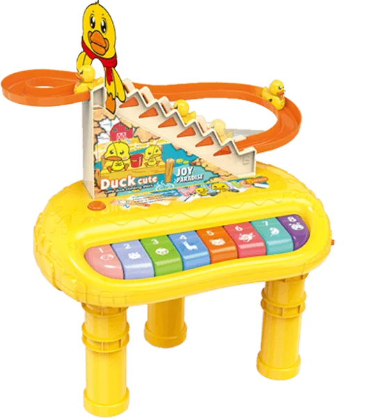 Bộ piano cầu trượt 3 vịt vàng leo thang theo nhạc CY421420 C308