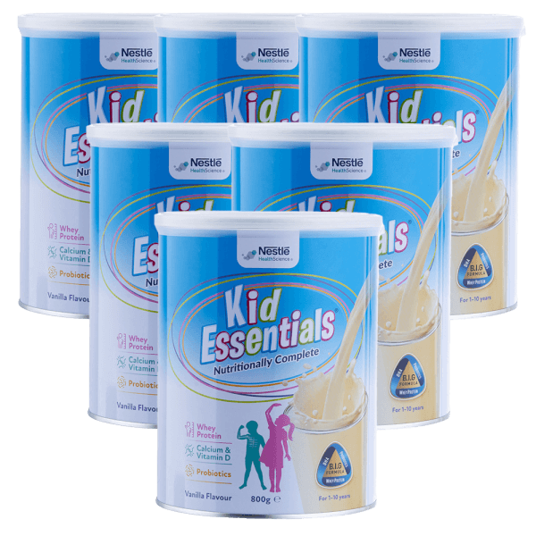 Combo 6 Thực phẩm dinh dưỡng y học Nestle Kid Essentials Nutritionally Complete 800g (1-10 tuổi)