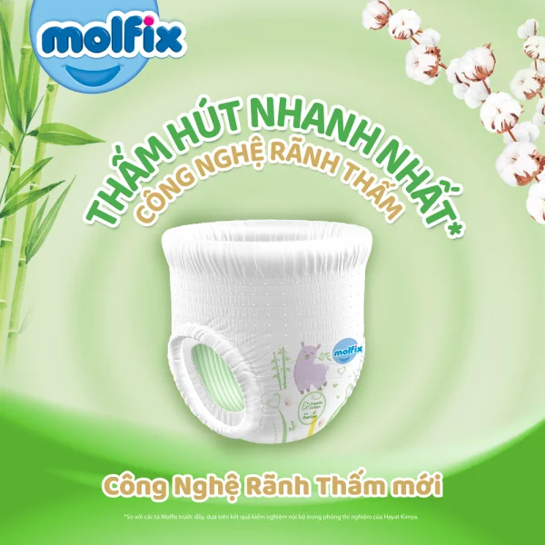 Tã quần Molfix (L, 9 - 13kg, 68 miếng) (giao bao bì ngẫu nhiên)