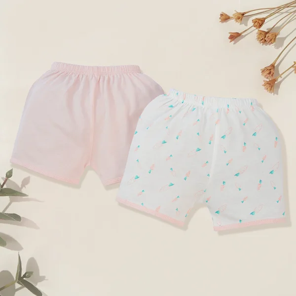 Cặp Quần sơ sinh ngắn Animo KV422083 (6-9M,Hồng)