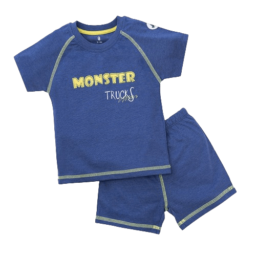 Bộ bé trai ngắn, bst xe rùa bíp bíp Animo HN522044 (6M-6Y,Xanh)