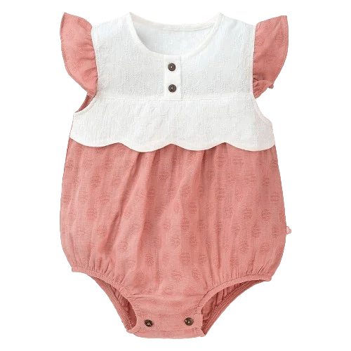 Bodysuit bé gái tam giác Animo TX822001 (6-9M,Hồng )
