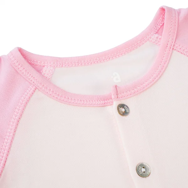 Bộ sơ sinh tính năng dài, vải modal BST Thiên Nga Animo BMC822076 (0-12M,Hồng)