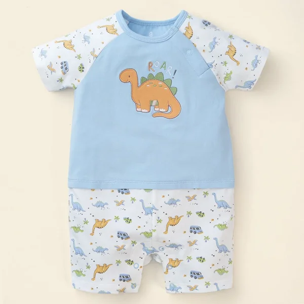 Bodysuit bé trai đùi Bst Công viên Khủng Long Animo KK822016_505 (3-6M,Xanh biển)