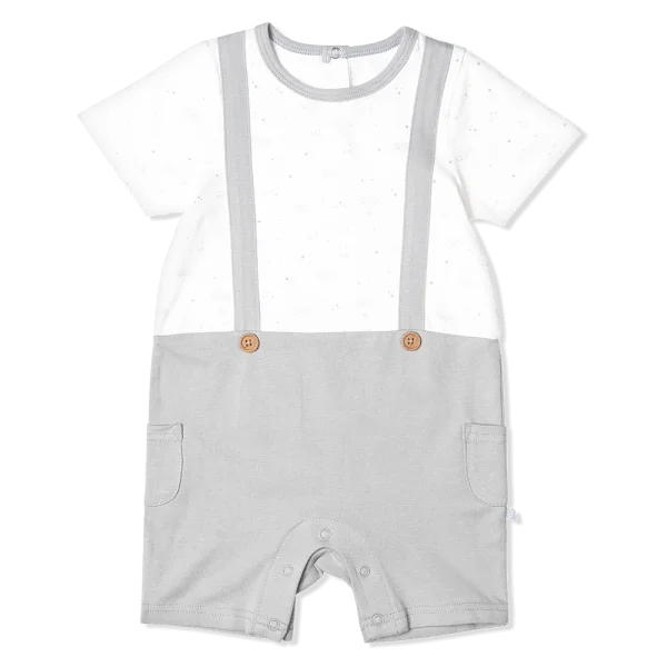 Bodysuit bé trai đùi, Bst Cừu mộng mơ Animo KK922043 (6-9M,Xám_trắng)