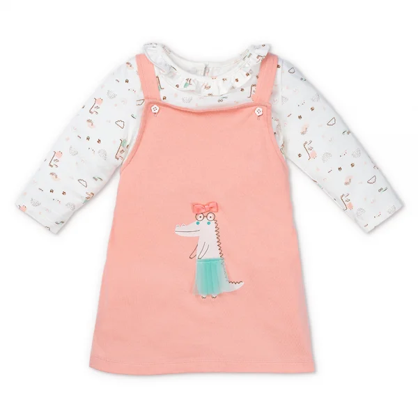 Bộ yếm bé gái BST Sấu Dâu Tây Animo HS523023 (6M-4Y,Hồng)