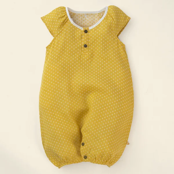 Bodysuit bé gái đùi Animo TX522020 (6-9M,Vàng)