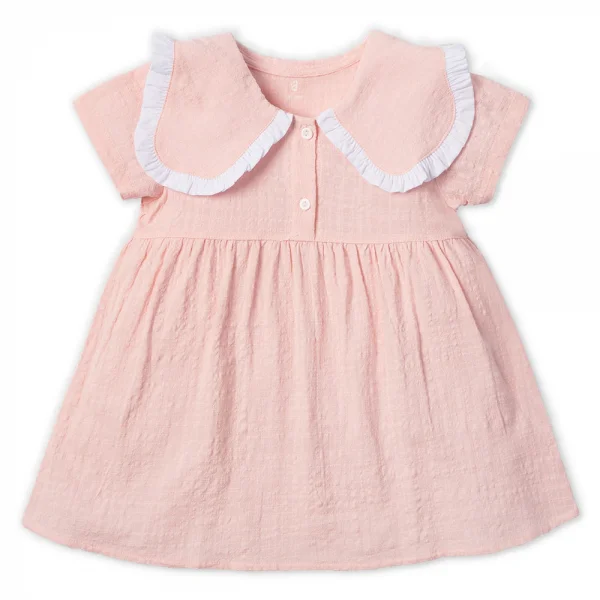 Đầm vải bé gái Animo TX822003 (18-24M,Hồng )