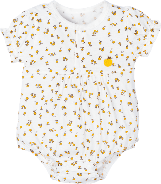 Bodysuit sơ sinh tam giác vải Cotton, Animo I0122002 (0-12M,Trắng)