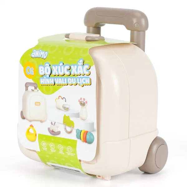 Bộ xúc xắc hình vali đi du lịch 6pcs Animo YN526521 C308