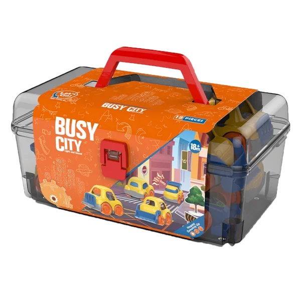 Hộp thành phố xe mini có âm thanh kèm phụ kiện CY555039 C308