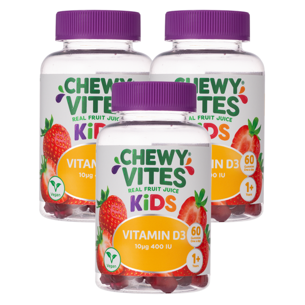 Combo 3 thực phẩm bổ sung CHEWY VITES KIDS VITAMIN D3