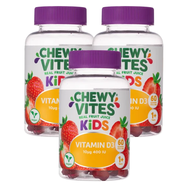 Combo 3 thực phẩm bổ sung CHEWY VITES KIDS VITAMIN D3
