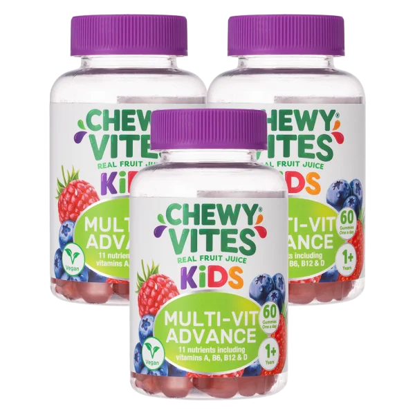 Combo 3 Thực phẩm bổ sung CHEWY VITES KIDS MULTI-VIT ADVANCE