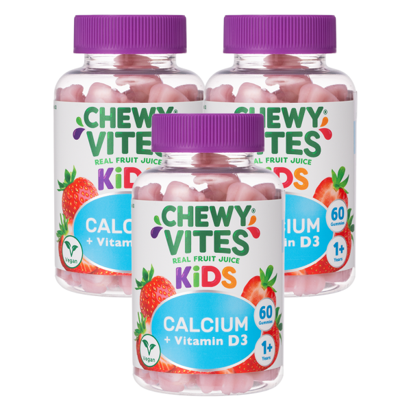 Combo 3 Thực phẩm bổ sung CHEWY VITES KIDS CALCIUM VITAMIN D3