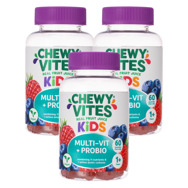Combo 3 Thực phẩm bổ sung CHEWY VITES KIDS MULTI-VIT PROBIO