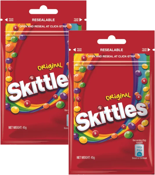 Combo 2 Kẹo trái cây Skittles Gói 45g