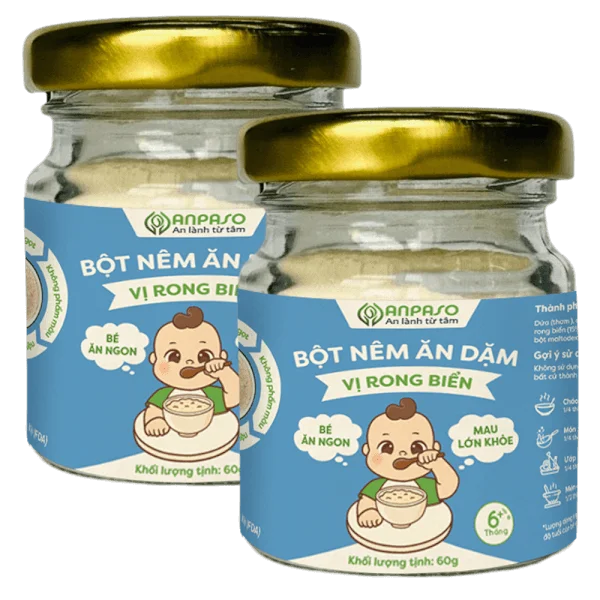Combo 2 Bột nêm ăn dặm Anpaso vị rong biển 60g