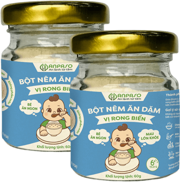 Combo 2 Bột nêm ăn dặm Anpaso vị rong biển 60g