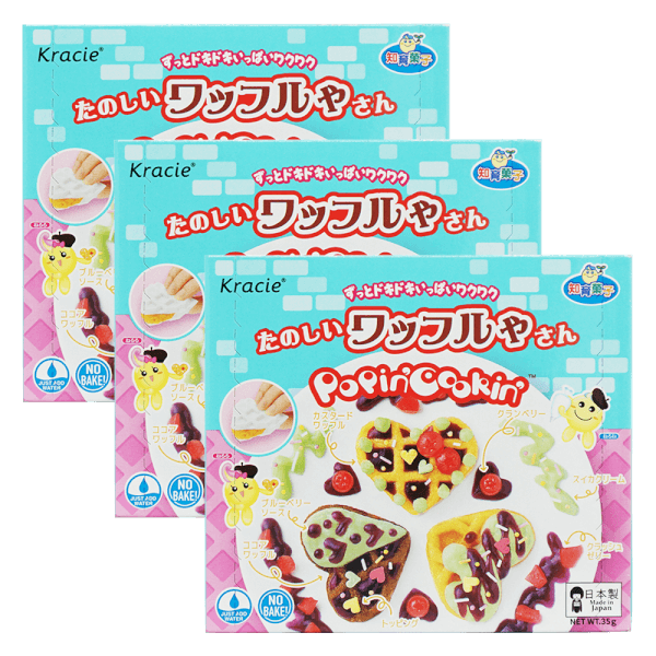 Combo 3 Kẹo sáng tạo bánh Kếp - Popin cookin Tanoshii Waffle New