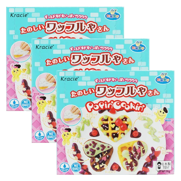 Combo 3 Kẹo sáng tạo bánh Kếp - Popin cookin Tanoshii Waffle New