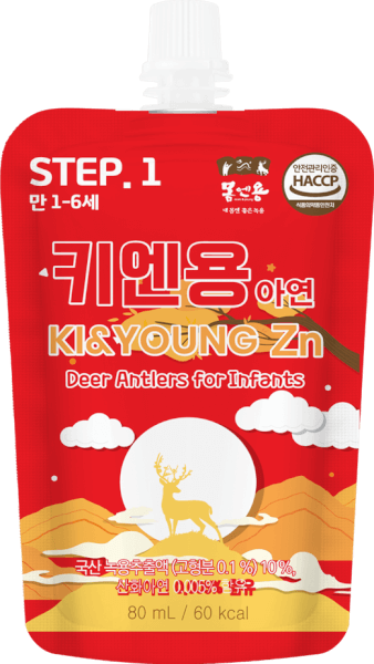 Nước nhung hươu Kẽm Ki & Young 12M+